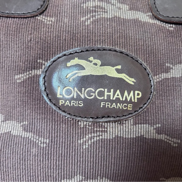 Longchamp Handbags - RARE! Vintage Longchamp Brown Top handle bag.